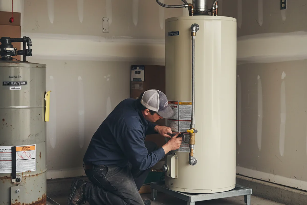 Water heater and shutoff valve replacement in Patchogue